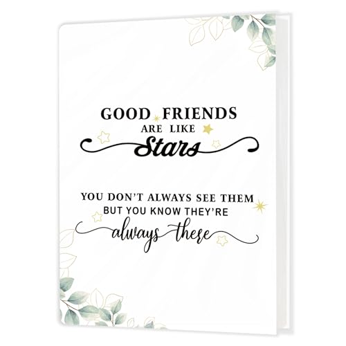 Friendship Gifts Photo Album Holds 36 4x6 Photos, Gifts for Best Friend, BFF Gift for Women Girls, Good Friends Are Like Stars Small Photo Album Memory Keepsake - color: Friend Star
