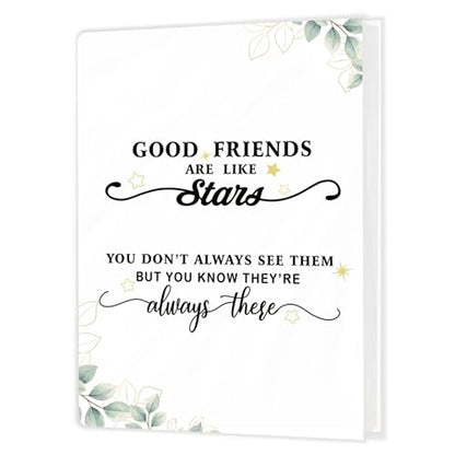 Friendship Gifts Photo Album Holds 36 4x6 Photos, Gifts for Best Friend, BFF Gift for Women Girls, Good Friends Are Like Stars Small Photo Album Memory Keepsake - color: Friend Star