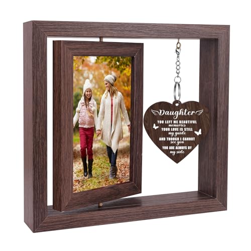 Memorial Gifts for Loss of Daughter, Sympathy Gift for Loss of Daughter Memorial Picture Frame, In Memory of Daughter Grief Remembrance Bereavement Gifts for Loss of Daughter, Display Two 4x6 Photos - color: Memorial Daughter