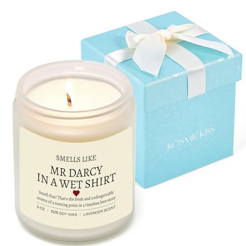 Pride and Prejudice Gifts, Pride and Prejudice Merch, Book Candle | Book Lovers Gifts for Women, Men, Bookworm, Librarian- Lavender Soy Wax Candle for Christmas, Birthday - color: Pride and Prejudice Gifts
