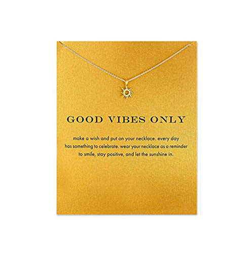 Baydurcan Friendship Anchor Butterfly Good Luck Elephant Necklace for Women - style: Sun