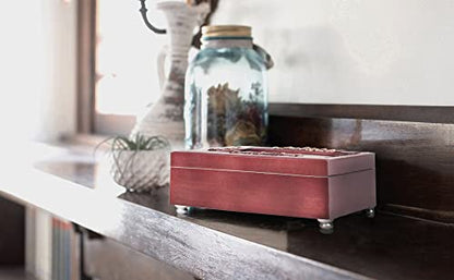 Cottage Garden Sister Always in My Heart Petite Rosewood Jewelry Music Box Plays You are My Sunshine