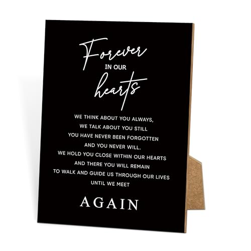 Funeral Sign, 8x11 Black Minimalist Style Loss of Loved One Memorial Sign, Funeral Decorations, Wedding Table Decor, Memorial Gifts For Loss of Loved One, Sympathy Gift, Bereavement Gifts -14 - style: Wedding Memorial Sign14