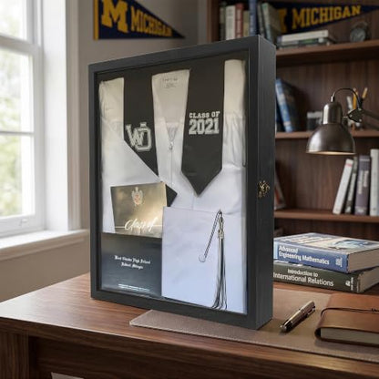 Graduation Shadow Box Frame 13x16,Black - color: Black, size: 13*16