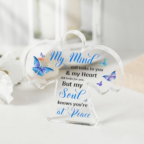 Condolence Gifts, Remembrance Gifts, Sympathy Memorial Angel Acrylic Decor Sign, Grieving Gift with Sympathy, Condolence Bereavement Sympathy Gifts for Loss of Loved One - style: 006