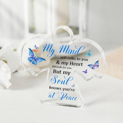 Condolence Gifts, Remembrance Gifts, Sympathy Memorial Angel Acrylic Decor Sign, Grieving Gift with Sympathy, Condolence Bereavement Sympathy Gifts for Loss of Loved One - style: 006