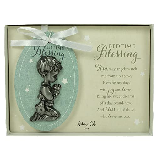 Abbey & CA Gift Baby Boy Bedtime Blessing Ornament On White Ribbon - style: Baby Boy Bedtime Blessing