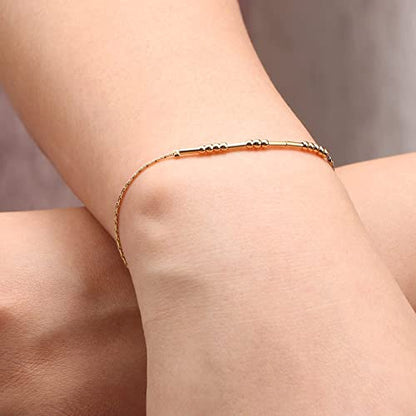 Best Friend Birthday Gifts Morse Code Bracelets For Women Mothers Day Birthday Christmas Gifts For Sister Daughter Grandmother Stainless Steel Jewelry Friendships Inspirational Gifts For Women - style: Gold: Badass bestie