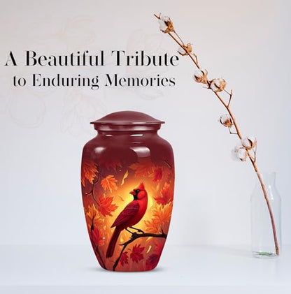 Red Cardinal Cremation Urns for Human Ashes - Funeral Urns for Adult Ashes Men - - color: Urn for Cardinal Ashes