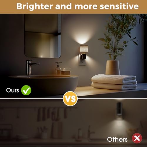 L LOHAS LED Night Lights Plug into Wall,Linen Fabric Cylinder Night Light - color: Cylinder-5000K, size: 1 Pack