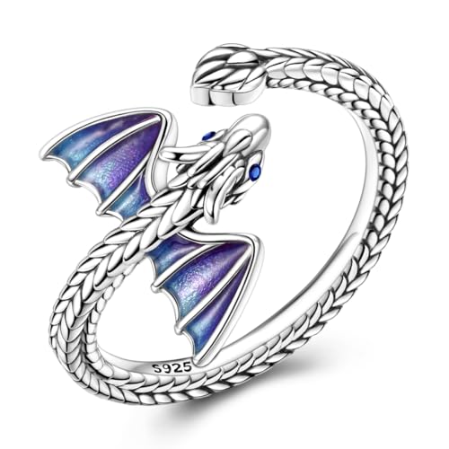 Parmuz 925 Sterling Silver Adjustable Ring for Woman Stackable Open Ring - color: silver
