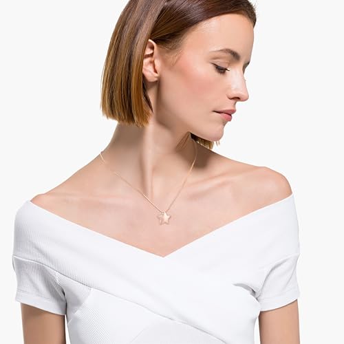 memorial jewelry Small Star Charm Cremation Urn Pendant Ashes Memorial Necklace for Woman Free Filling Kits Include - color: Rose Gold
