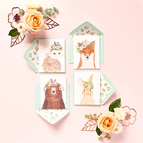 Papyrus Blank Cards with Envelopes, Woodland Animals (20-Count) - color: Woodland Animals