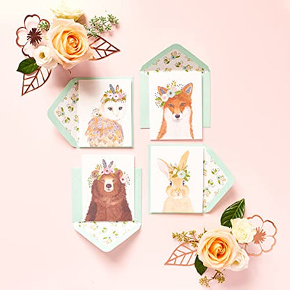 Papyrus Blank Cards with Envelopes, Woodland Animals (20-Count) - color: Woodland Animals