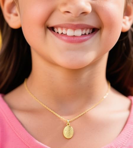 YOUFENG Love Heart Flower Locket Necklace that Holds Pictures Photo Locket Birthday Gifts - style: Flower Golden