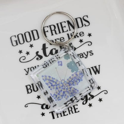 BetterJonny 20Pcs Acrylic Picture Keychain Blanks in Clear Acrylic Picture Frame Keyrings - color: Rhombic