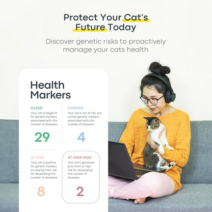 Basepaws Cat DNA Test Kit, Breed, Health & Dental Insights (Pack of 2) - size: 2 Count (Pack of 1)