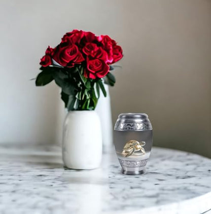 Fantasy Turtle Urn for Ashes Adult Male - Urn for Ashes for Women | Turtle Urn - Sea Turtle Urns for Human Ashes - Urns for Human Adult Man - 3" Small Urn 2/3 Tablespoon of Ashes - Keepsake Box - size: 3 inch (Set of 1)