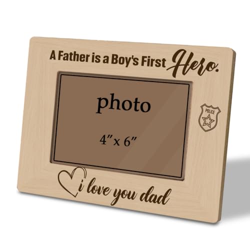 Funny Pop Pop Picture Frame for 4 x 6 Photo, Rustic Wooden Tabletop Keepsake with My Favorite People Call Me PopPop Saying, Heartwarming Gift from Grandkids for Father’s Day Birthday Christmas - color: Father03