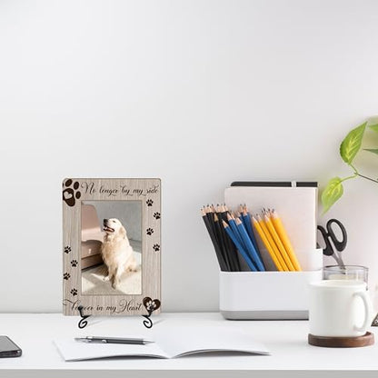 Pet Memorial Picture Frame with Iron Stand, Pet Loss Remembrance Gifts, Dog Memorial Photo Frame, Dogs Lovers Gift for Women or Men, Photo Frame Photo for Tabletop Display - style: Pet Memorial