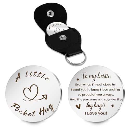 Pocket Hug Token Valentines Day Gifts For Him Graduation Gifts Back To School Gifts 2026 Eatser Basket Stuffer Keepsake - color: To My Bestie:i'm So Proud of You Always.