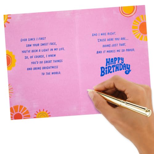 Hallmark Birthday Card for Daughter (So Much Sunshine) - style: Retro So Much Sunshine