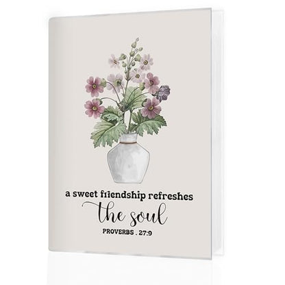Best Friend Christian Photo Album 4x6, Christian Friendship Gifts for Women, a Sweet Friendship Refreshes the Soul Religious Small Memory Photo Album Book for 18 Pockets Hold 36 Pictures - color: Soul Friendship