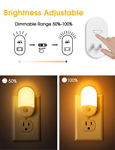L LOHAS LED Amber Night Light, Night Lights Plug into Wall[2 Pack] - color: Amber, size: 2 Count (Pack of 1)