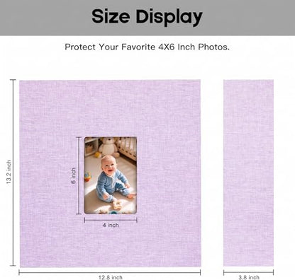 Extra Large Capacity 4x6 Photo Album, Holds 1000 Photos, Purple - color: Purple