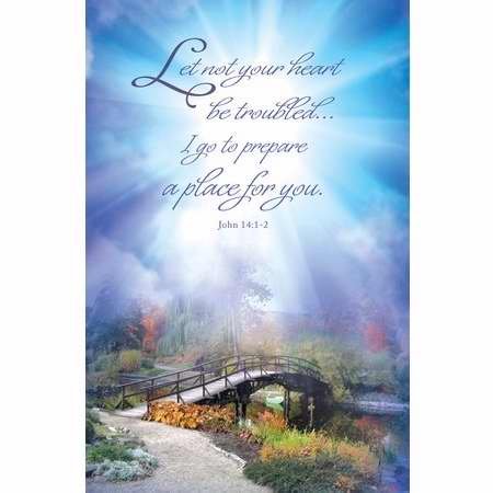 Bulletin-Funeral-Let Not Your Heart Be Toubled