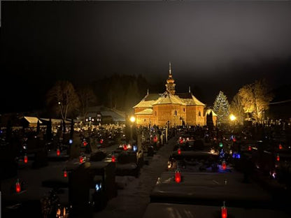 Generic Cemetery Decorations Lantern Light Memorial Candles for Loss of Loved Ones with Cross Decorations for Grave with Long Ground Stakes