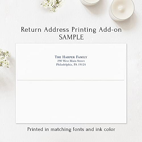 Light Blue and White Floral In Loving Memory Funeral Thank You Cards