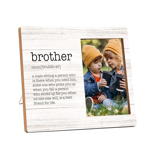 Brother Picture Frame, Brother Definition Wood Photo Frame, Birthday Graduation Christmas Gifts for Brother, Siblings Gifts, Wedding Gifts, Best Brother Ever Frame -a18 - style: Brother