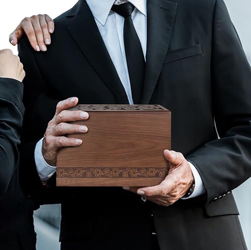 ADMLC Cremation Tree of Life Urns for Human Ashes Adult Up to 250 IBS | Wooden Handcrafted Memorial Keepsake Urn for Ashes, Funeral Burial Caskets Decor Urn for Male Female Men Women Dad Mom