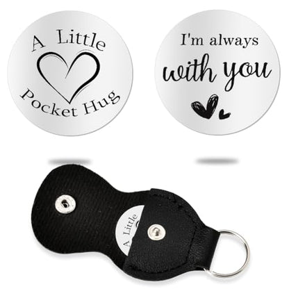 Sisadodo Pocket Hug Token Long Distance Relationship Keepsake Gifts for Son Daughter Birthday Christmas Gifts for Women Men - color: I'm Always With You