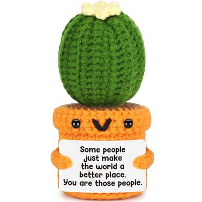 Agantree art Thank You Gifts for Women Best Friend Boss Lady Coworker Teacher Friends Appreciation Birthday Some People Just Make The World Better Handmade Crochet Gifts Basket Christmas - style: People