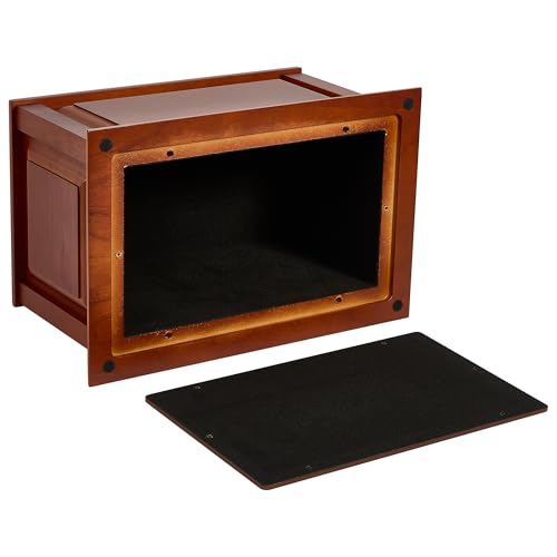 Handcrafted Large Wooden Cremation Urn Box for Adult Human Ashes - color: Coffee, size: Large