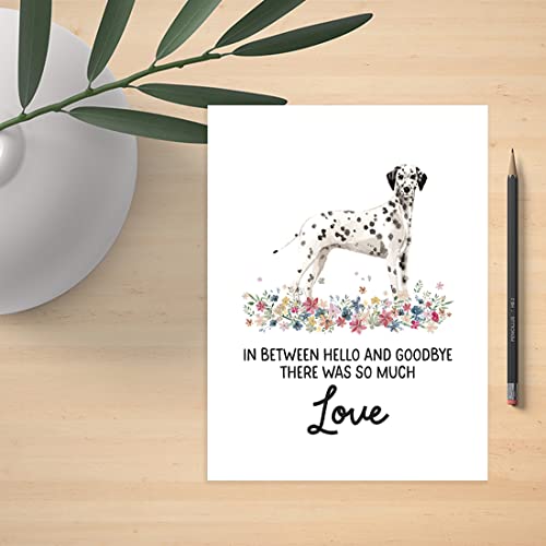 Andaz Press Jumbo Pet Sympathy Card with Envelope, Sorry For Your Loss Card, Dalmatian, Loss Of Pets, Dog Grief Bereavement Card with Big Blank Space to Send to Friends, Family, 8.5" x 11", 1-Pack - color: Dalmatian