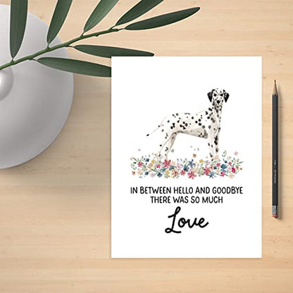 Andaz Press Jumbo Pet Sympathy Card with Envelope, Sorry For Your Loss Card, Dalmatian, Loss Of Pets, Dog Grief Bereavement Card with Big Blank Space to Send to Friends, Family, 8.5" x 11", 1-Pack - color: Dalmatian