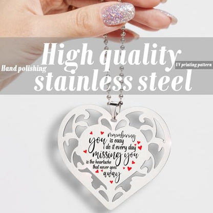 Memorial Ornament “Remembering You Is Easy, Missing You Never Goes Away” Sympathy Keepsake Gift In Loving Memory Hanging Ornaments S2X28 - style: Memorial Ornament4