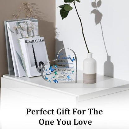 Sympathy Memorial Gifts for Loss of Cousin, Loss of Cousin Sympathy Gifts, Bereavement Condolences Grief Gifts, Funeral Memorial Decor Sign, Remembrance Plaque for Loss Cousin - style: Cousin