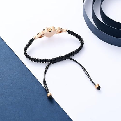 constantlife Double Heart Cremation Bracelet for Ashes for Women Stainless Steel Pendant Urn Memorial Jewelry Loved Ones Human Pet Funeral Keepsake Gift - color: Sunflower-Rose Gold