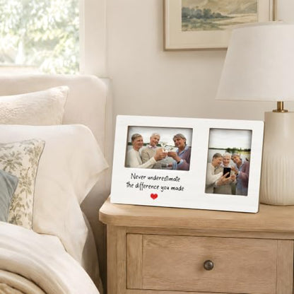 Retirement Gifts Double Picture Frame 4x6, Retirement Photo Frame - color: color-6