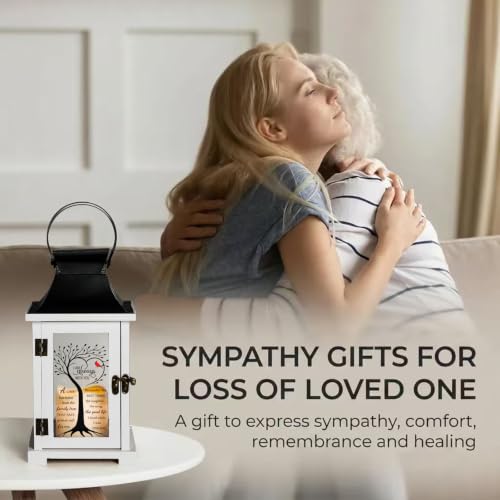 Memorial Lantern Sympathy Gift for Loss of Loved One Grief Gift - color: Family Tree Cardinal