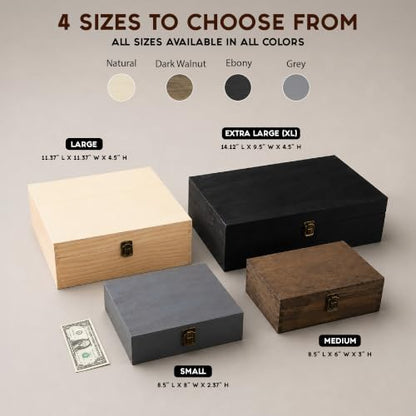 Personalized Anniversary Memory Box Custom Engraved Wooden Keepsake – Rustic Romantic Gift Box for Couples, Him & Her – Wedding, Proposal & Milestone Love Memento - style: 6. Anniversary Designs
