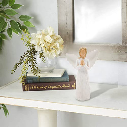 Guardian Angel Figurine, Graduation Memorial Gifts for Her, Best Friend Birthday Gifts for Women, Angel Gift to Express Friendship Sympathy Gratitude Bereavement, Hand-Painted Sculpted Figure