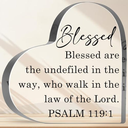 Christian Gifts for Women, Christian Plaque Sign, Inspirational Religious Birthday Gifts, Bible Verse Gifts for Family Sister Friend Mom Faith Based Decorative Paperweight Accessories - style: Christian 01