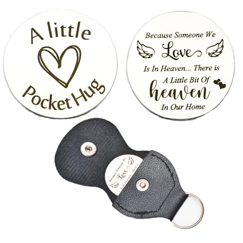 RFTWXHPN Pocket Hug Token Gift Keychain Christmas Birthday Gifts Long Distance Relationship Hug Tokens Keepsake Pocket Hugs - color: Because Someone We Love