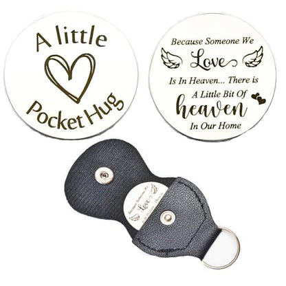 RFTWXHPN Pocket Hug Token Gift Keychain Christmas Birthday Gifts Long Distance Relationship Hug Tokens Keepsake Pocket Hugs - color: Because Someone We Love