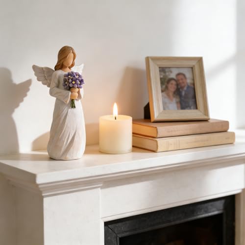 Lnrkai Forget Me Not Angel Figurines, Miscarriage Gifts for Mothers - style: Forget-Me-Not